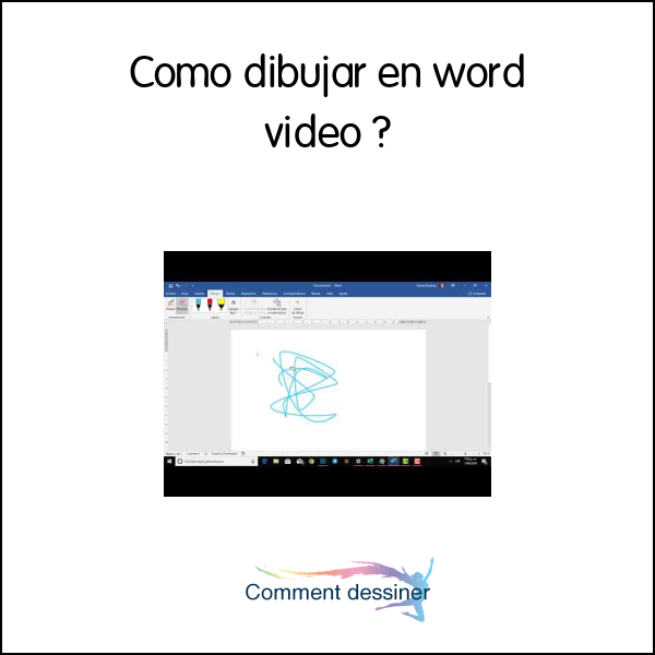 Como dibujar en word video